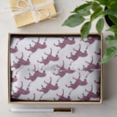 Zebra-Silhouette Schwarz und Heiß-Rosa Seidenpapier (Geschenk)