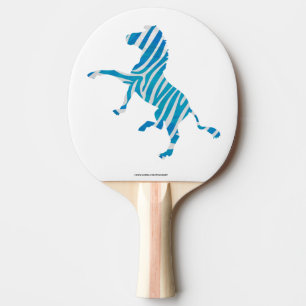 Zebra Silhouette Tischtennis Schläger