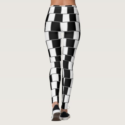 Zebra Skeleton Dazzle Leggings (Rückseite)