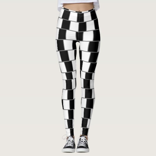 Zebra Skeleton Dazzle Leggings (Vorderseite)