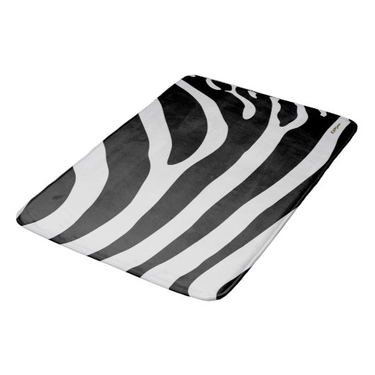 Zebra Skin Badematte (Schrägansicht)