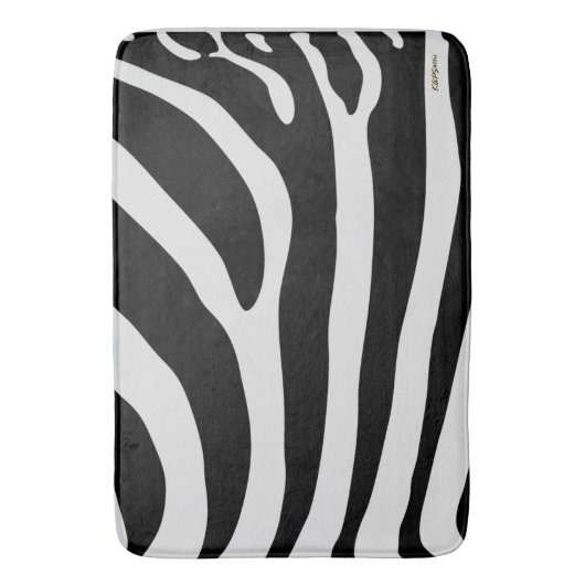 Zebra Skin Badematte (Vorderseite Vertikal)