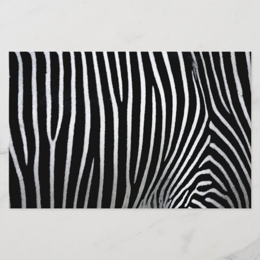 Zebra Skin Briefpapier (Vorderseite)