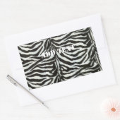 Zebra Skin Camouflage Textur Rechteckiger Aufkleber (Umschlag)