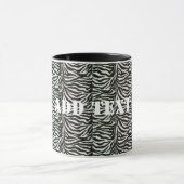Zebra Skin Camouflage Textur Tasse (Zentrum)