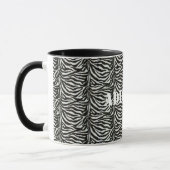 Zebra Skin Camouflage Textur Tasse (Links)