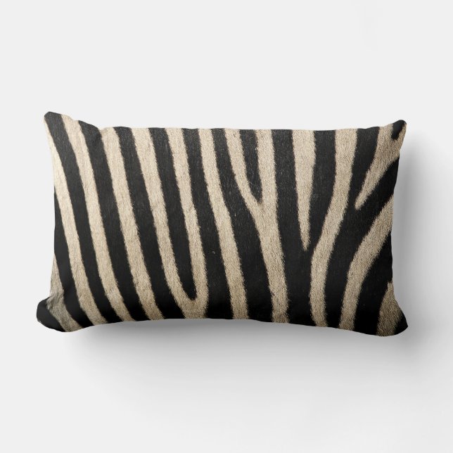 Zebra Skin Collection Lumbar Throw Cushion Lendenkissen (Vorderseite)