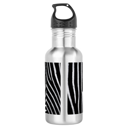 Zebra Skin Edelstahlflasche (Rückseite)