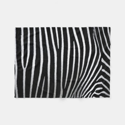 Zebra Skin Fleecedecke (Vorderseite (Horizontal))