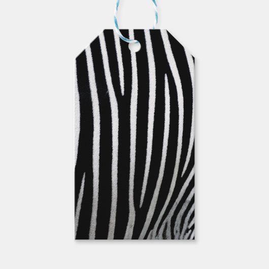 Zebra Skin Geschenkanhänger (Vorderseite)