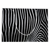 Zebra Skin Große Geschenktüte (Rückseite)