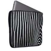 Zebra Skin Laptopschutzhülle (Vorne Rechts)