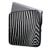 Zebra Skin Laptopschutzhülle (Vorderseite Links)