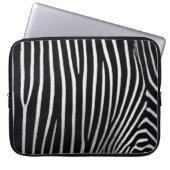 Zebra Skin Laptopschutzhülle (Vorderseite)