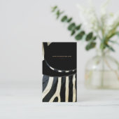 Zebra skin, life animal business cards visitenkarte (Stehend Vorderseite)