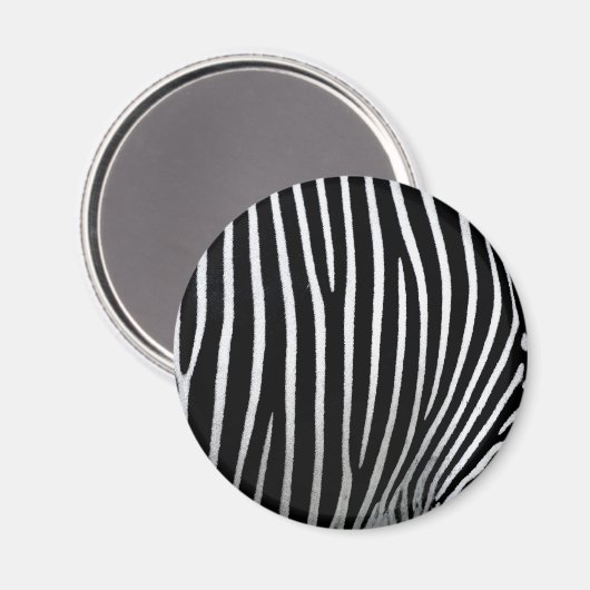 Zebra Skin Magnet (Vorderseite/Rückseite)