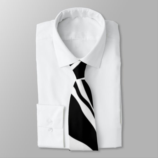 Zebra-Skin-Muster-Krawatte Krawatte (Gebunden)