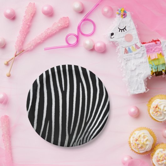 Zebra Skin Pappteller (Party)