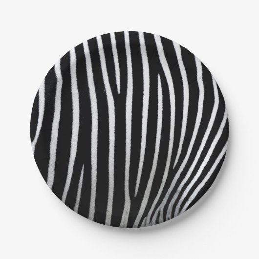 Zebra Skin Pappteller (Vorderseite)
