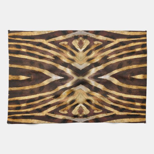 Zebra Skin Pattern Handtuch (Horizontal)