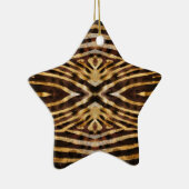 Zebra Skin Pattern Keramik Ornament (Rechts)