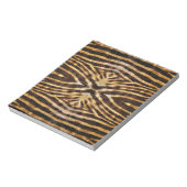 Zebra Skin Pattern Notizblock (Rotiert)