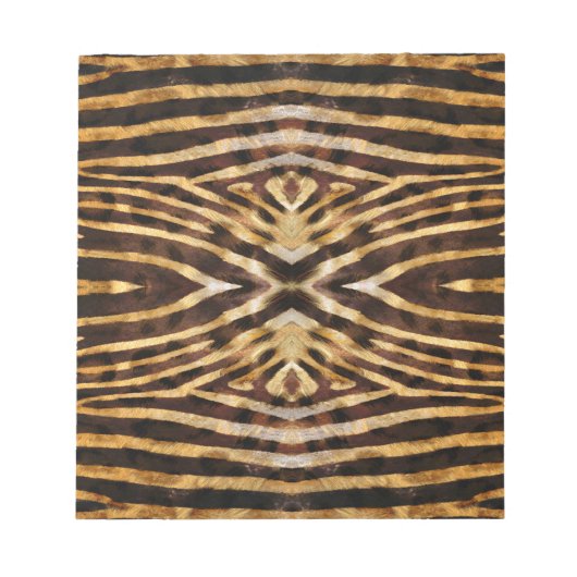 Zebra Skin Pattern Notizblock (Vorderseite)