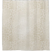 Zebra Skin Pearl Ivory Cream Duschvorhang (Vorderseite)