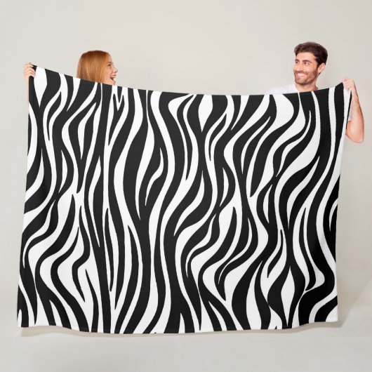 Zebra Skin Print Fleecedecke (Beispiel)