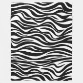 Zebra Skin Print Fleecedecke (Vorderseite)