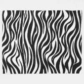 Zebra Skin Print Fleecedecke (Vorderseite (Horizontal))