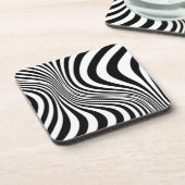 Zebra Skin Print Texture Pattern-88488 Getränkeuntersetzer (Linke Seite)