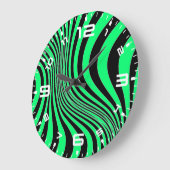 Zebra Skin Print Texture Pattern-88488 Große Wanduhr (Winkel)