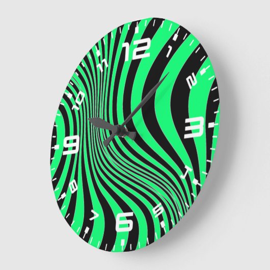 Zebra Skin Print Texture Pattern-88488 Große Wanduhr (Winkel)