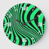 Zebra Skin Print Texture Pattern-88488 Große Wanduhr (Vorderseite)