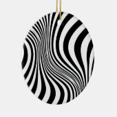 Zebra Skin Print Texture Pattern-88488 Keramik Ornament (Rechts)
