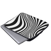 Zebra Skin Print Texture Pattern-88488 Laptopschutzhülle (Vorne Knopf)