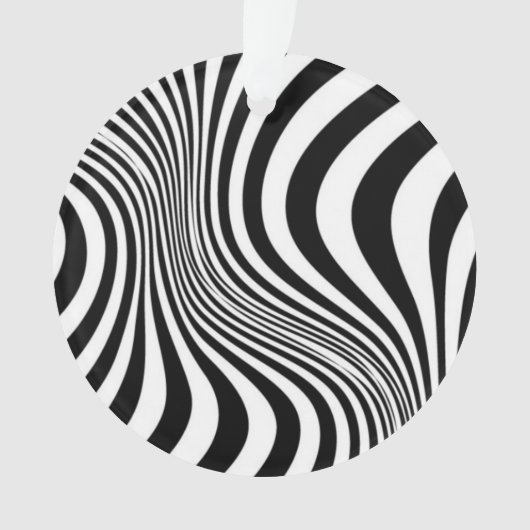 Zebra Skin Print Texture Pattern-88488 Ornament (Vorderseite)