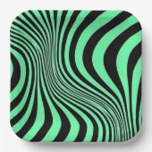 Zebra Skin Print Texture Pattern-88488 Pappteller (Vorderseite)