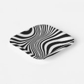 Zebra Skin Print Texture Pattern-88488 Pappteller (Gewinkelt)