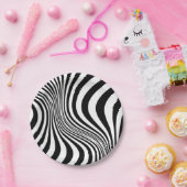Zebra Skin Print Texture Pattern-88488 Pappteller (Party)