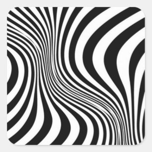 Zebra Skin Print Texture Pattern-88488 Quadratischer Aufkleber