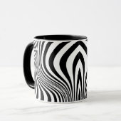 Zebra Skin Print Texture Pattern-88488 Tasse (Vorderseite Links)