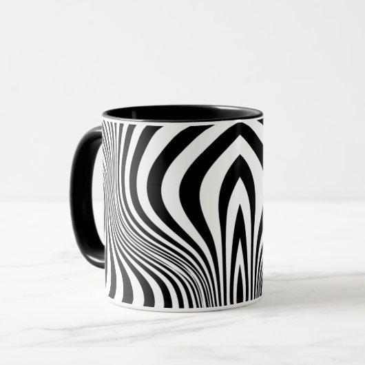 Zebra Skin Print Texture Pattern-88488 Tasse (Vorderseite Links)