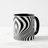 Zebra Skin Print Texture Pattern-88488 Tasse (VorderseiteRechts)