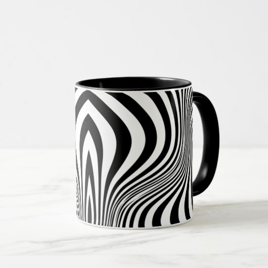 Zebra Skin Print Texture Pattern-88488 Tasse (VorderseiteRechts)