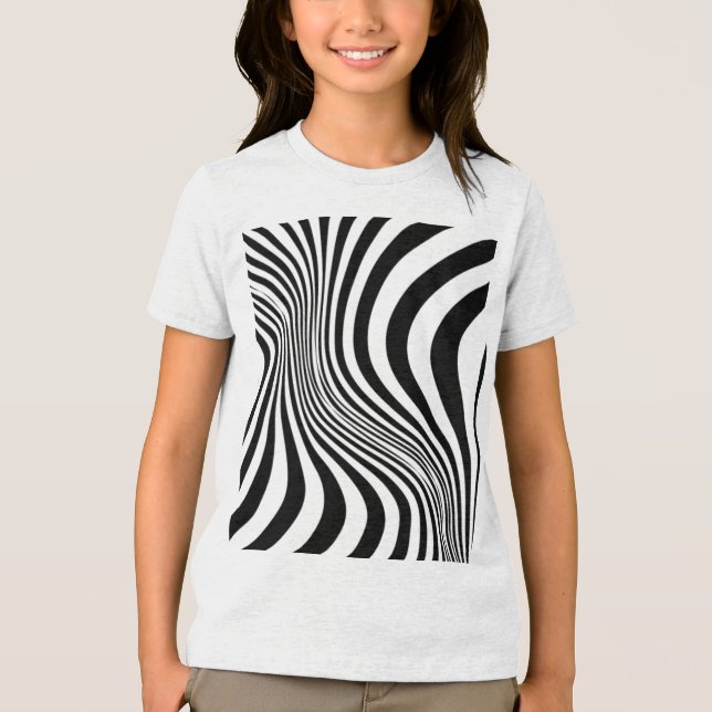 Zebra Skin Print Texture Pattern-88488 Tri-Blend Shirt (Vorderseite)