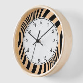 Zebra Skin Print Texture Pattern-88488 Uhr (Winkel)