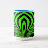 Zebra Skin Print Texture Pattern-88488 Zweifarbige Tasse (Mittel)