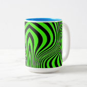 Zebra Skin Print Texture Pattern-88488 Zweifarbige Tasse (VorderseiteRechts)